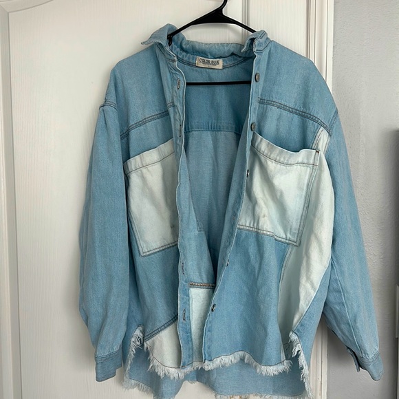 Color Blue Denim Jacket - Picture 1 of 2